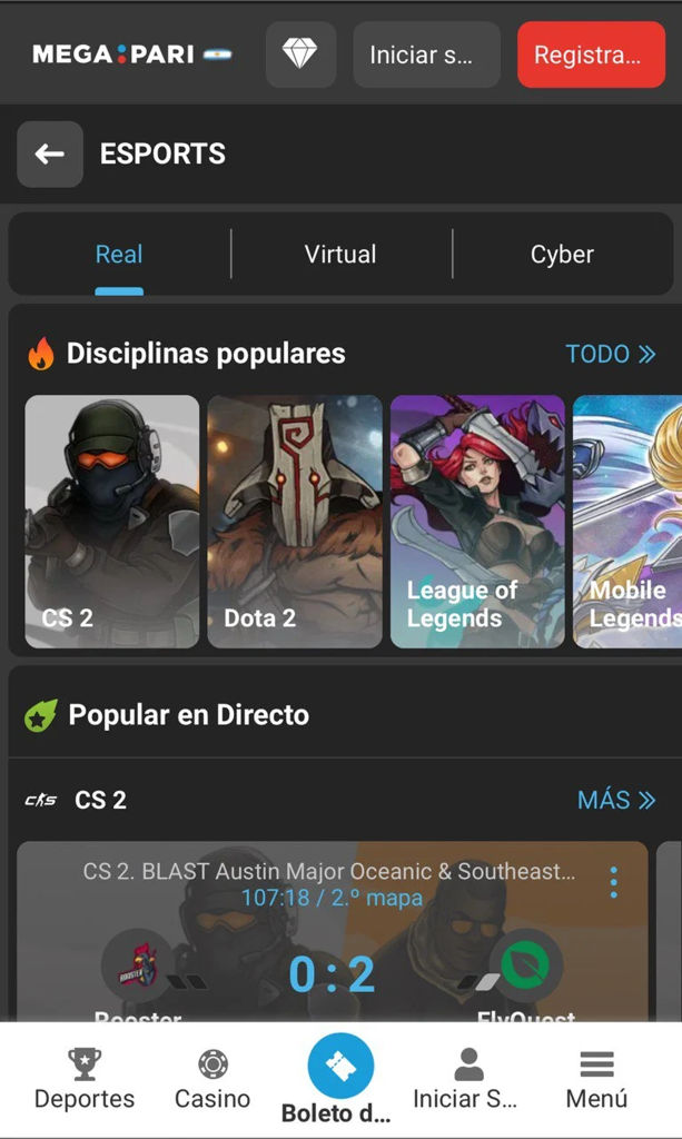 Megapari Argentina Login